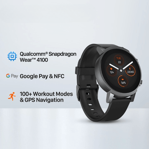 Ticwatch E3 Wear OS Smartwatch for Men and Women | Snapdragon 4100 8GB ROM IP68 Waterproof Google Pay iOS and Android Compatible - budsandears